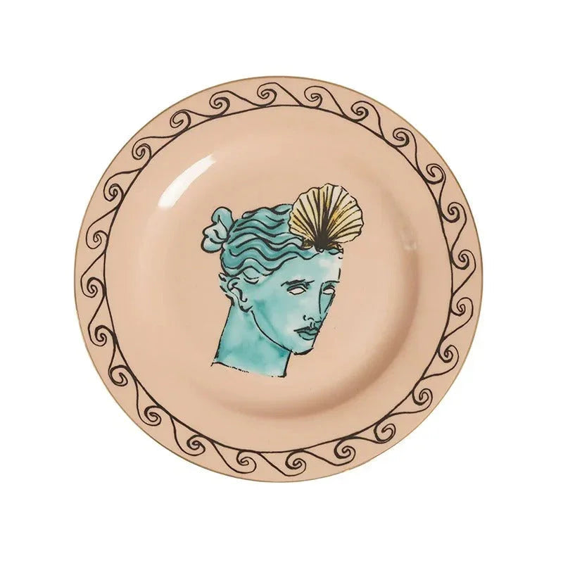 Quinvosa Clay Greek Plates and Mugs