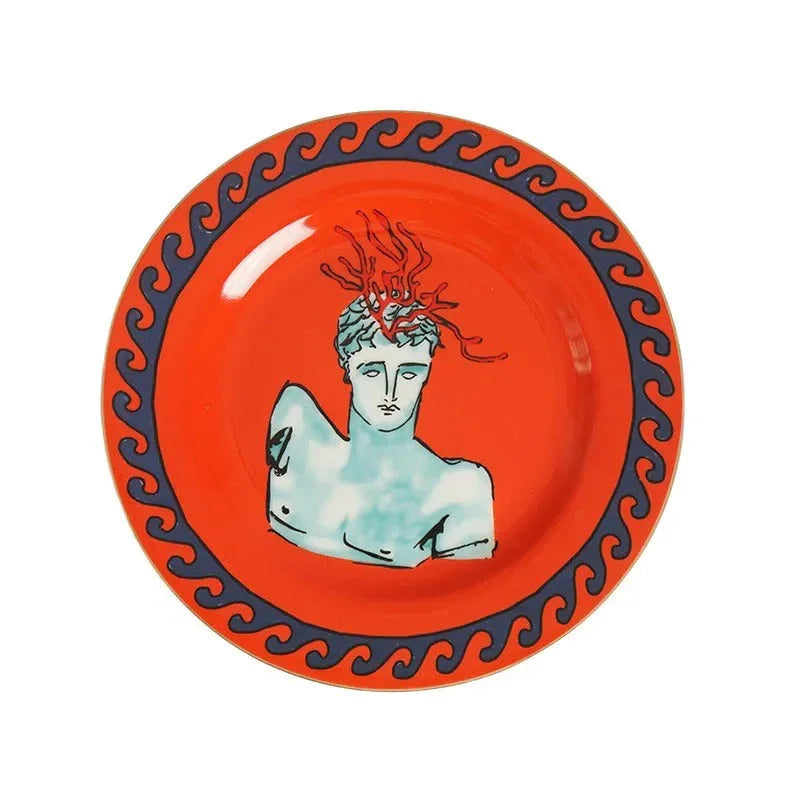 Quinvosa Clay Greek Plates and Mugs