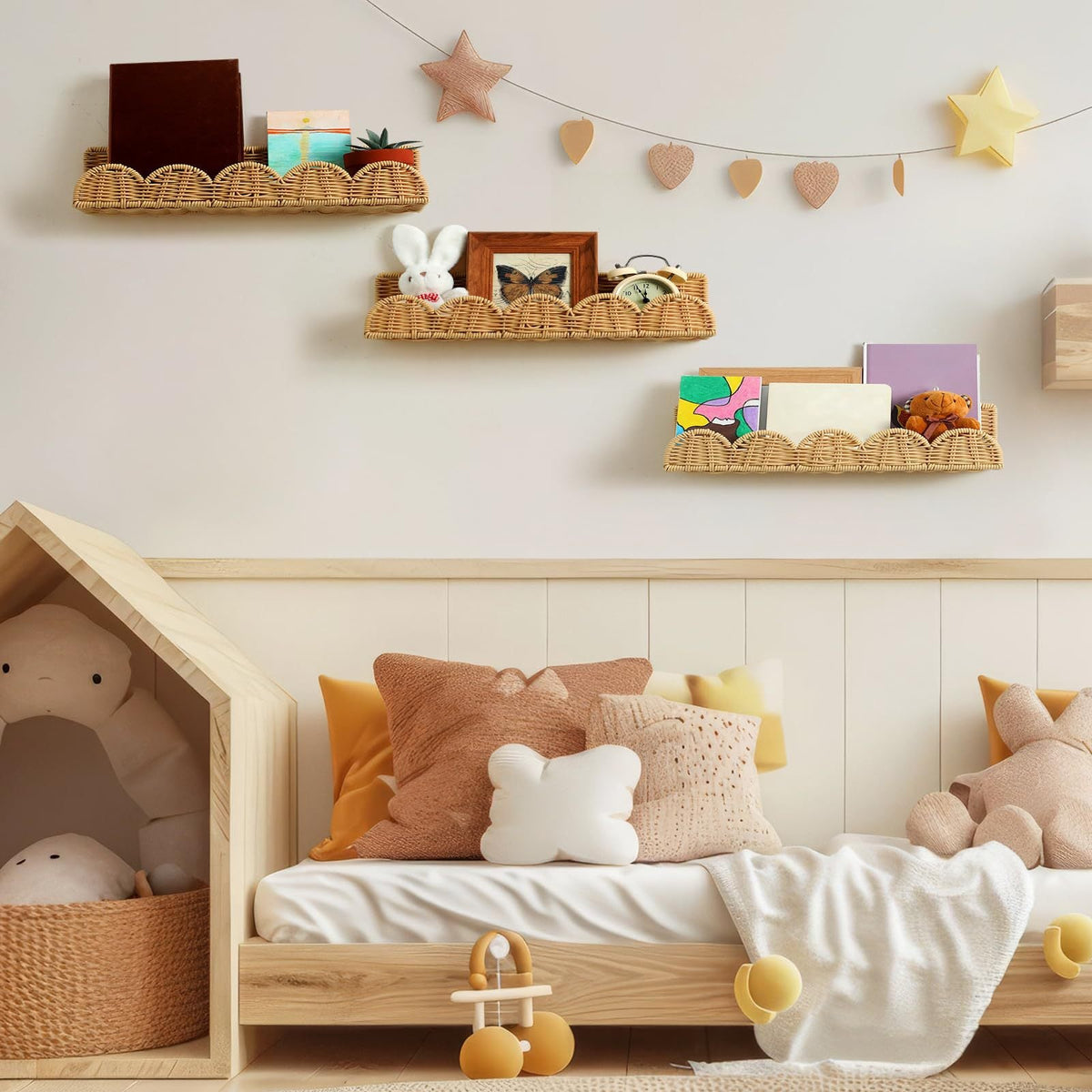 Rattan Step Shelf | Kelmera