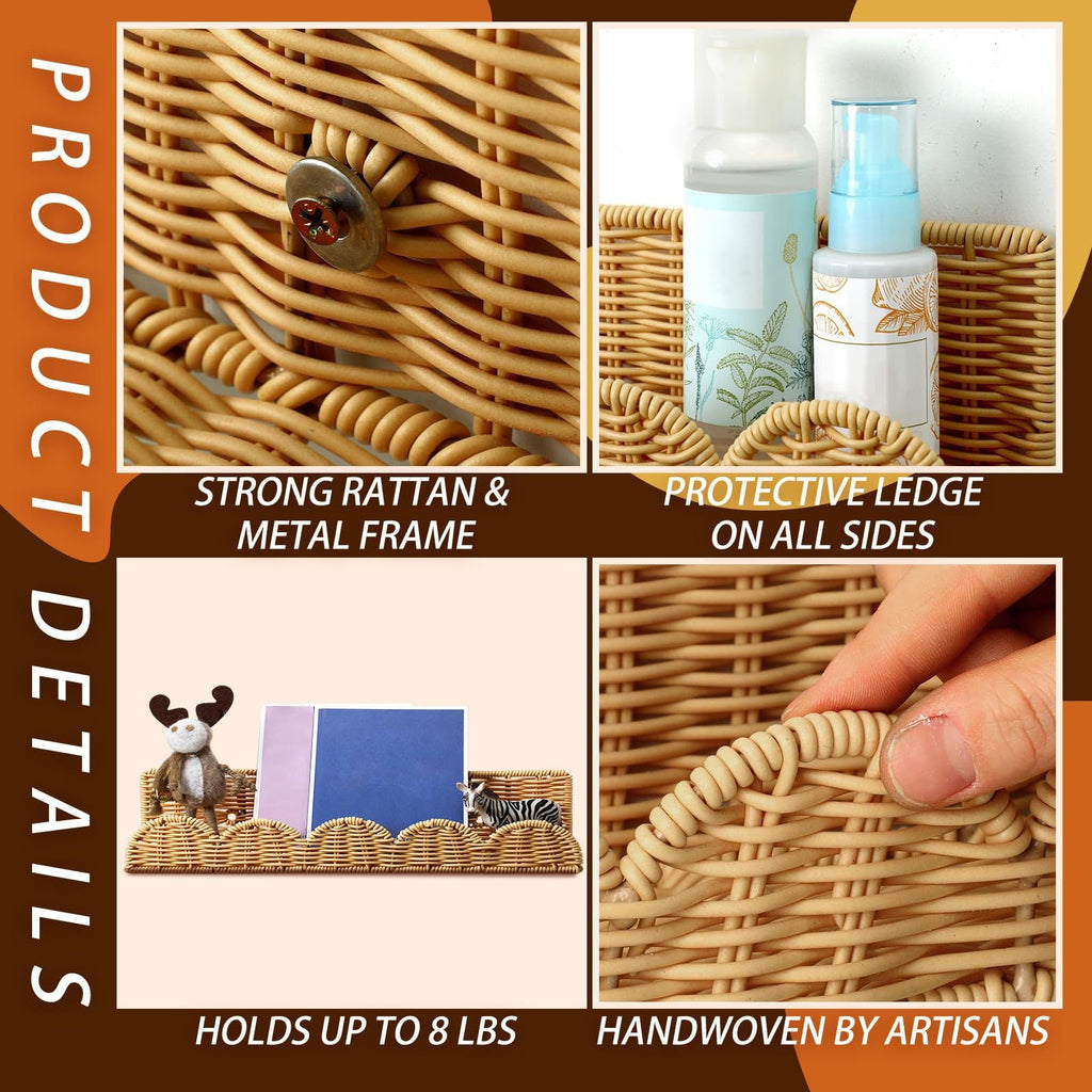 Rattan Step Shelf | Kelmera