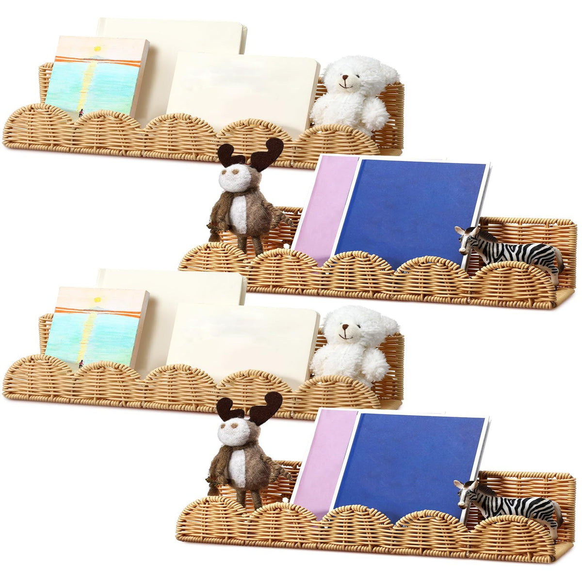 Rattan Step Shelf | Kelmera
