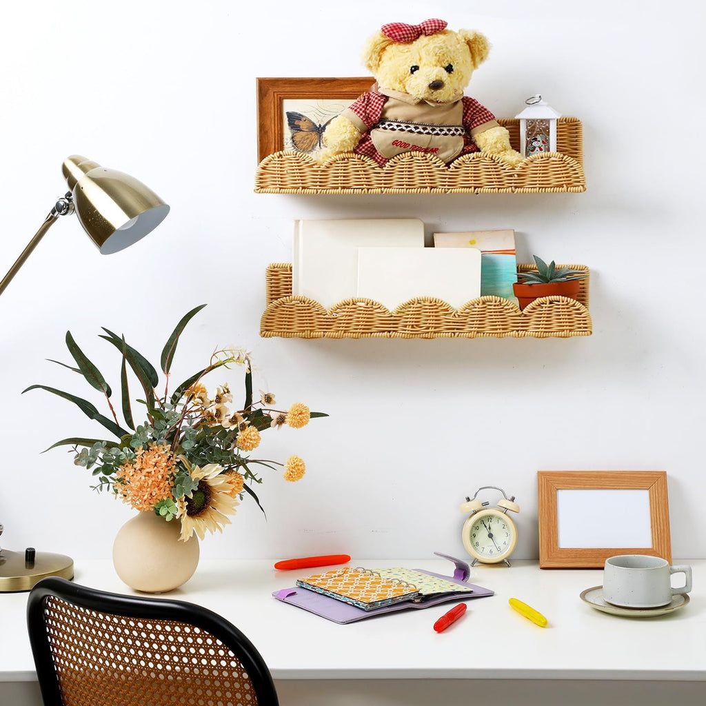 Rattan Step Shelf | Kelmera