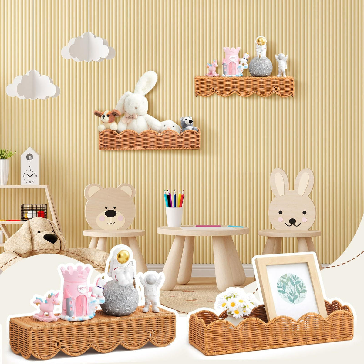 Rattan Wall Shelf | Kelmera