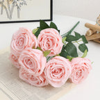Realistic Artificial Rose Petals with Leaves | Kelmera
