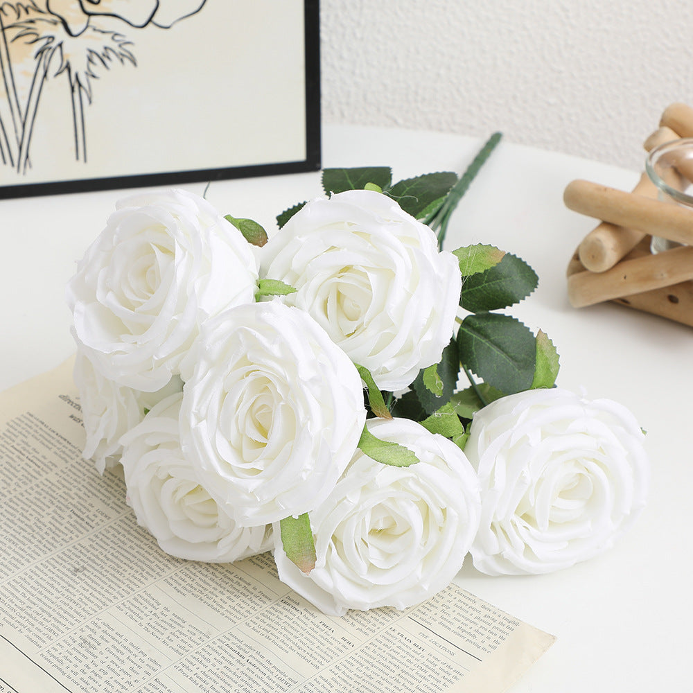Realistic Artificial Rose Petals with Leaves | Kelmera
