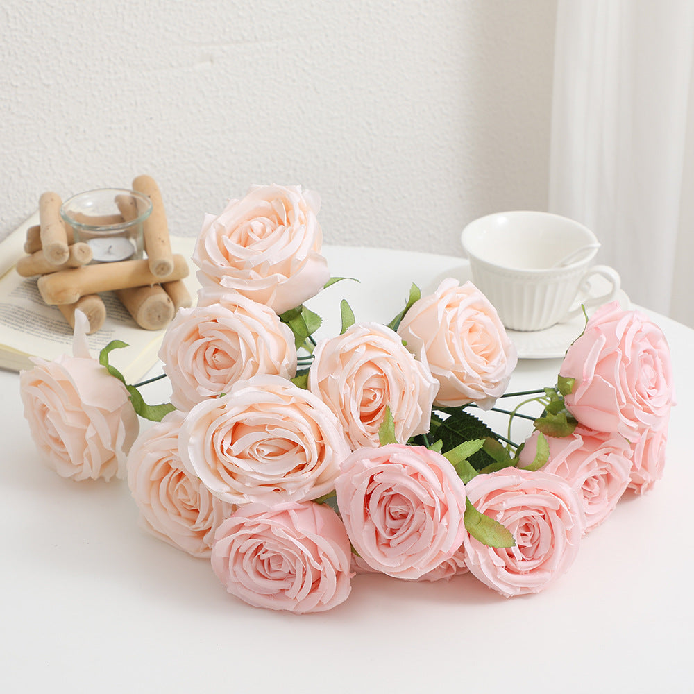 Realistic Artificial Rose Petals with Leaves | Kelmera