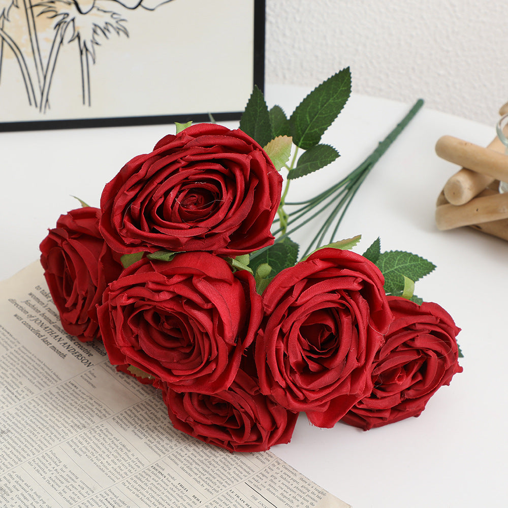Realistic Artificial Rose Petals with Leaves | Kelmera