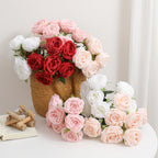 Realistic Artificial Rose Petals with Leaves | Kelmera