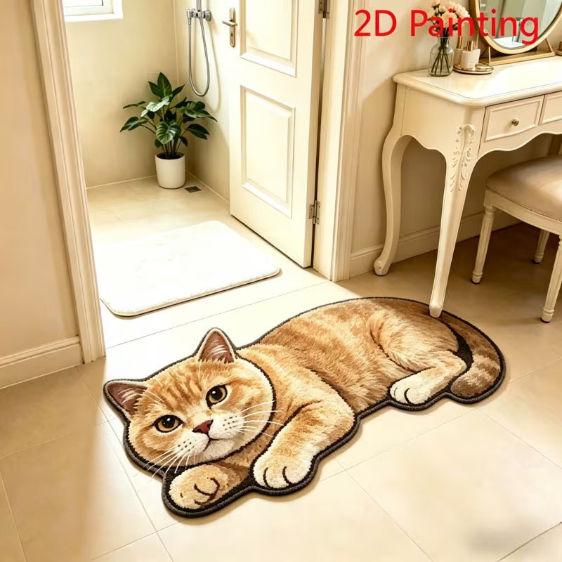 Realistic Lion Cub Shaped Floor Mat | Kelmera