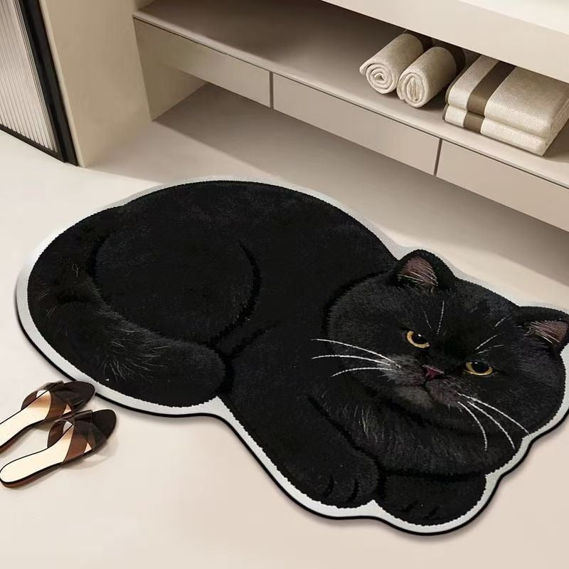 Realistic Lion Cub Shaped Floor Mat | Kelmera