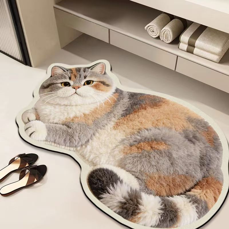 Realistic Lion Cub Shaped Floor Mat | Kelmera