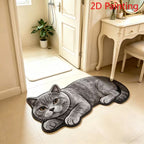 Realistic Lion Cub Shaped Floor Mat | Kelmera