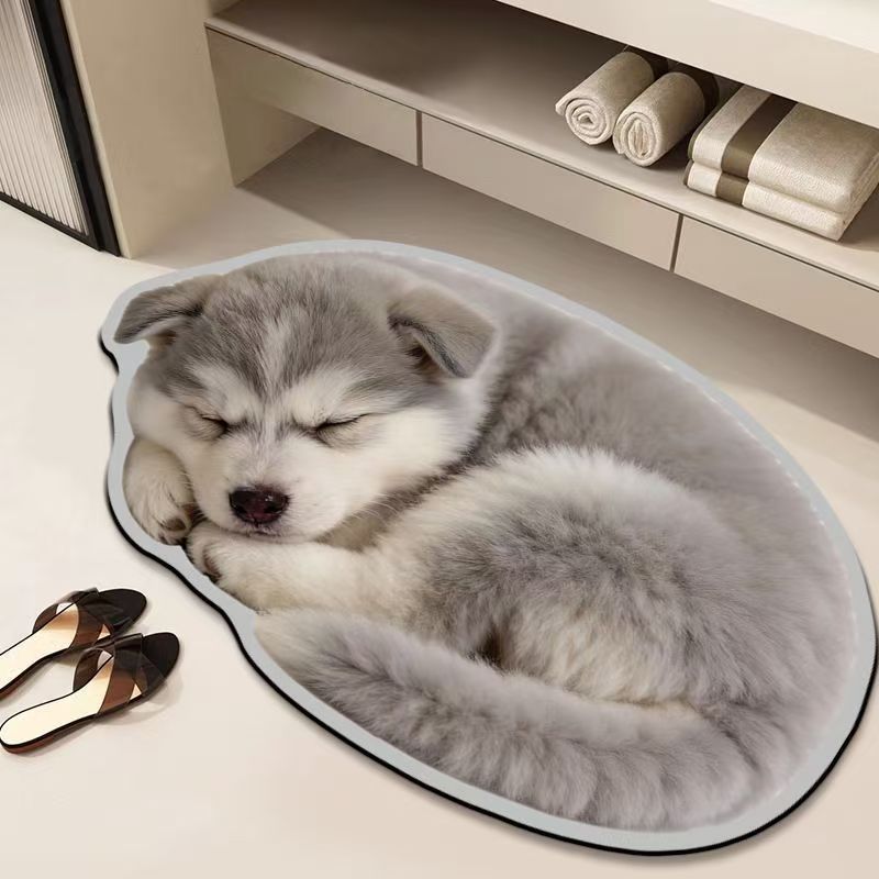 Realistic Lion Cub Shaped Floor Mat | Kelmera
