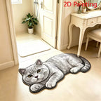 Realistic Lion Cub Shaped Floor Mat | Kelmera