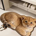 Realistic Lion Cub Shaped Floor Mat | Kelmera