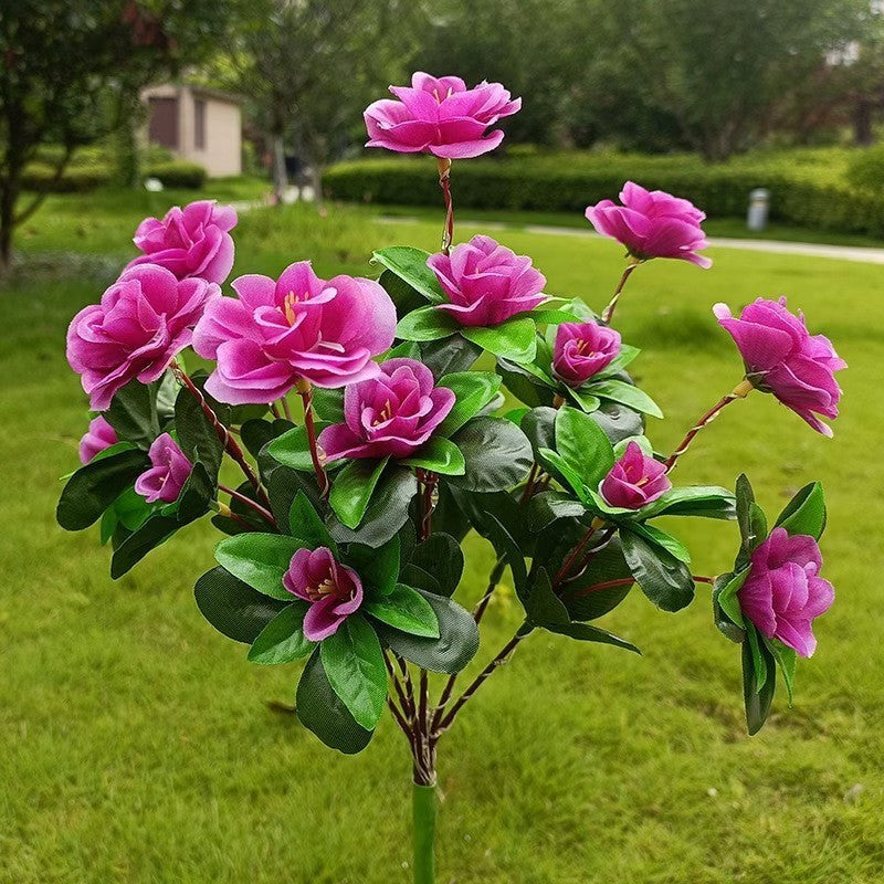 Realistic Silk Camellia Bouquet with Lifelike Leaves and Flexible Stem | Kelmera