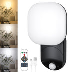 Rechargeable Motion-Activated LED Wall Light with Remote Control and Adjustable Color Temperature | Kelmera