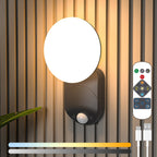 Rechargeable Motion-Activated LED Wall Light with Remote Control and Adjustable Color Temperature | Kelmera