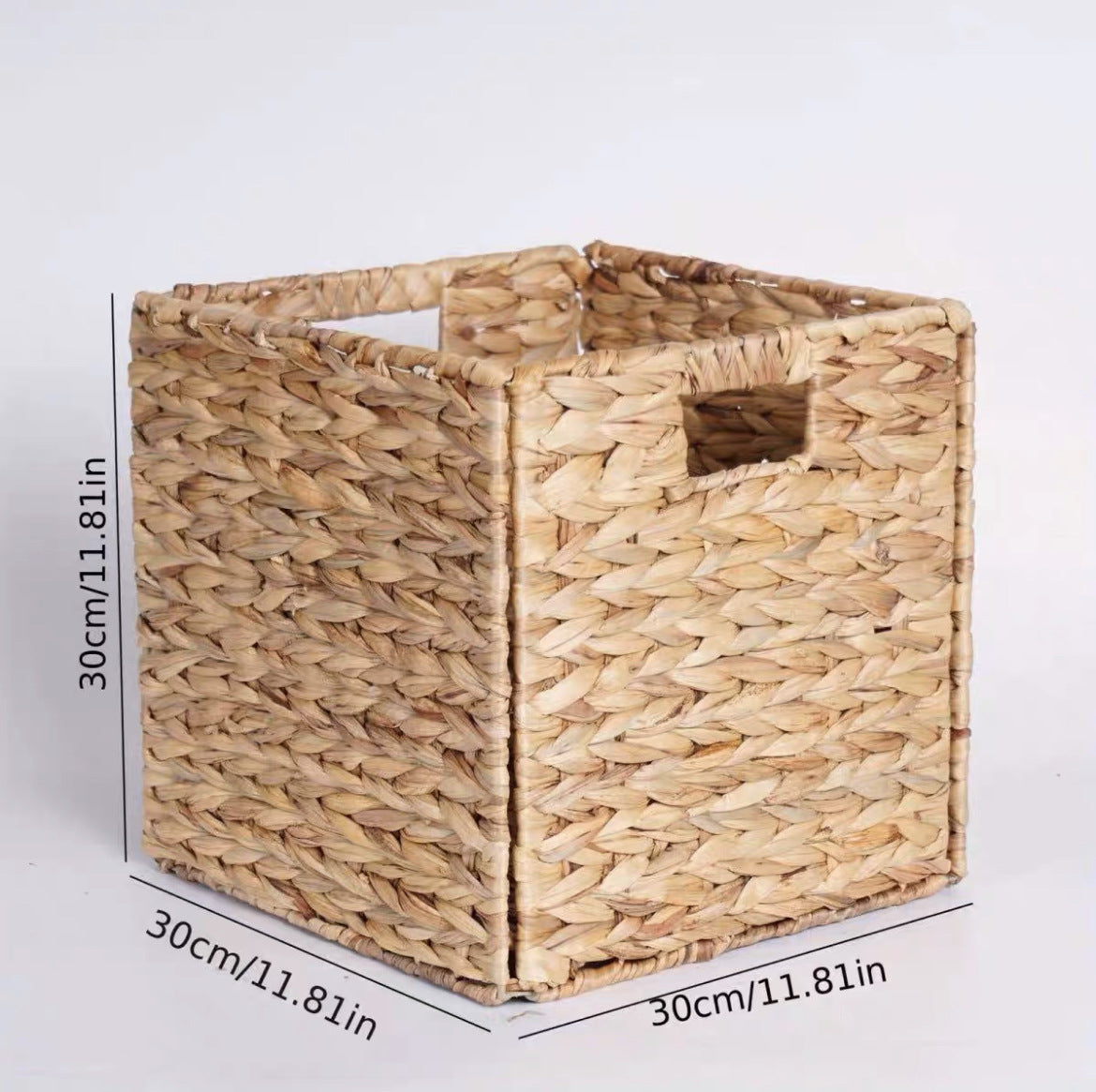 Rectangular Natural Fiber Storage Basket | Kelmera