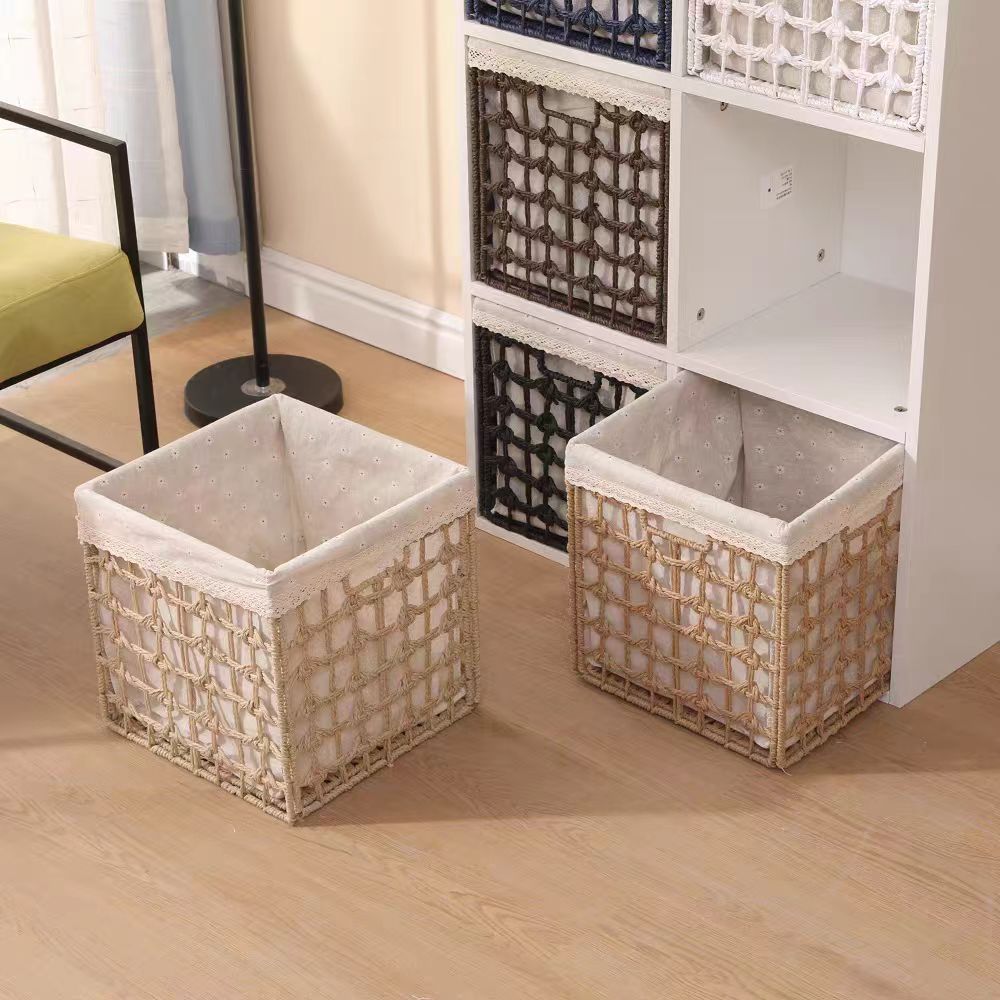 Rectangular Natural Fiber Storage Basket | Kelmera