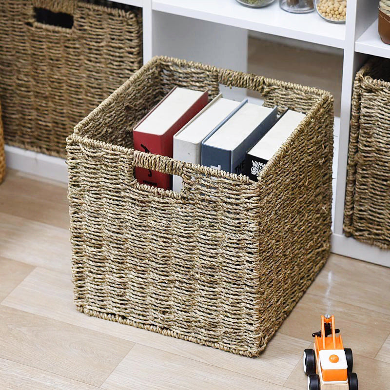 Rectangular Natural Fiber Storage Basket | Kelmera
