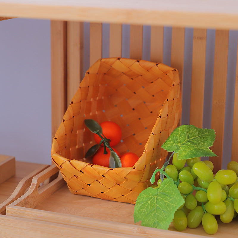 Rectangular Storage Basket made of Woven Natural Material | Kelmera