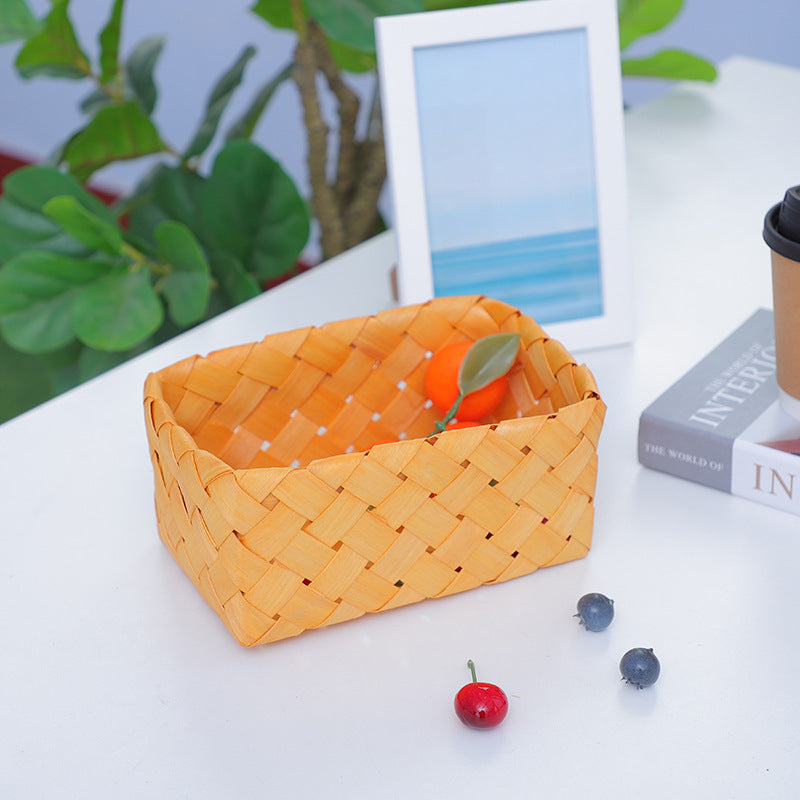 Rectangular Storage Basket made of Woven Natural Material | Kelmera