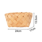 Rectangular Storage Basket made of Woven Natural Material | Kelmera