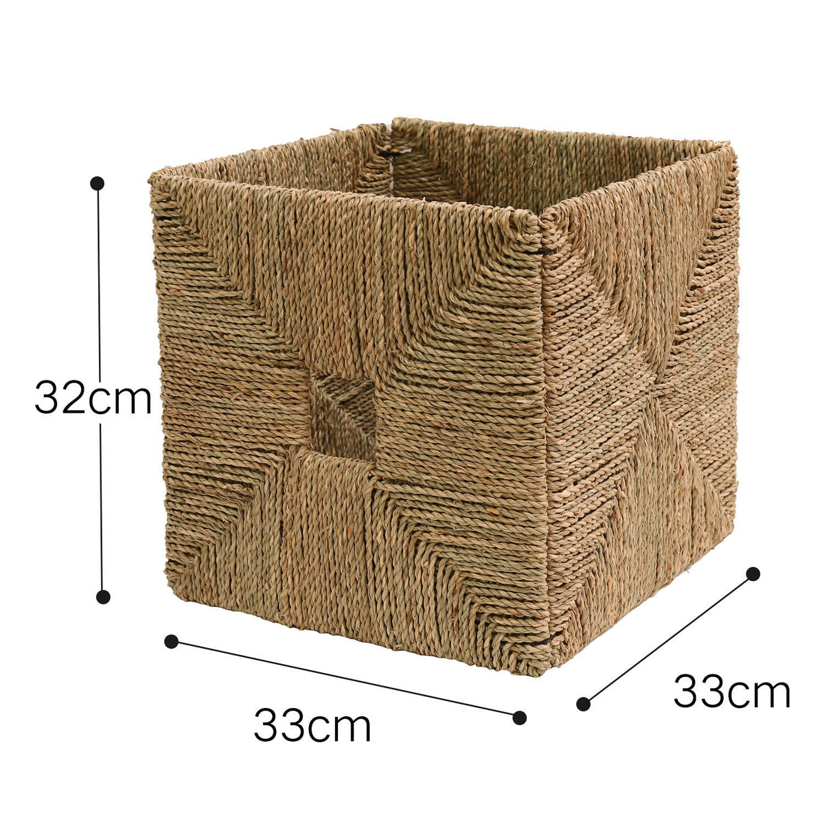 Rectangular Storage Basket with Handwoven Design | Kelmera