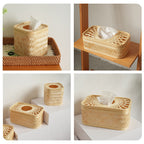 Rectangular Storage Basket with Woven Structure | Kelmera