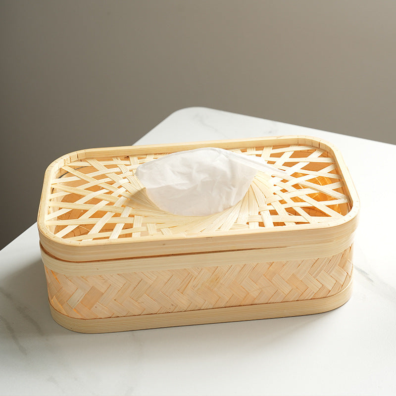 Rectangular Storage Basket with Woven Structure | Kelmera
