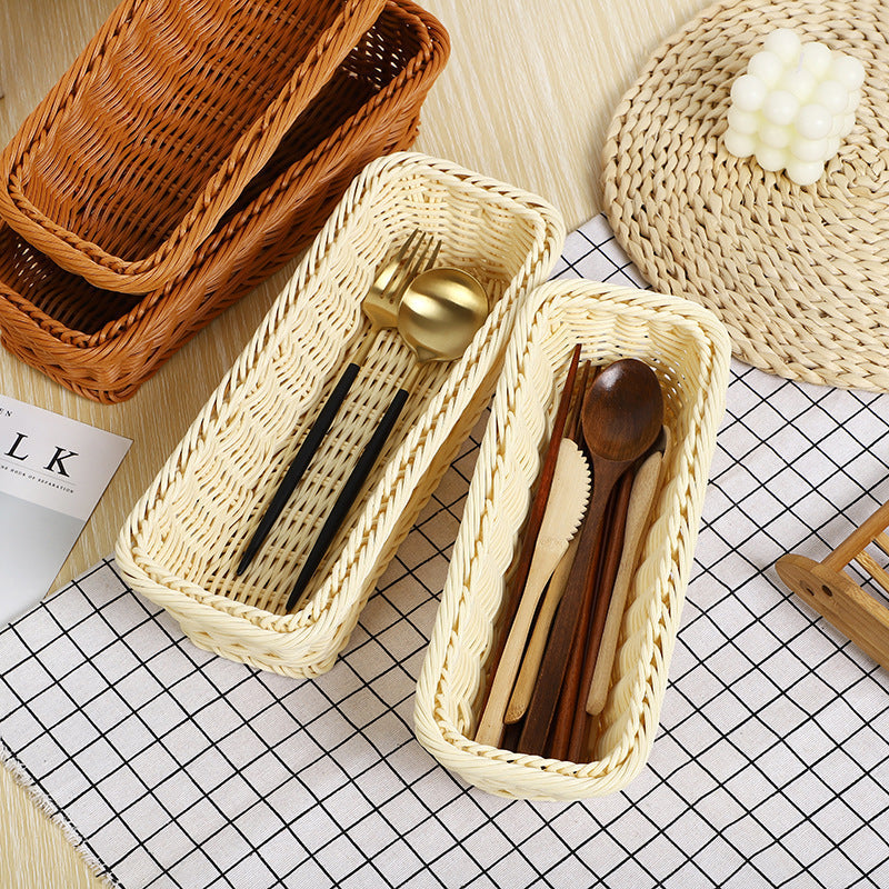 Rectangular Woven Storage Tray | Kelmera