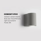 Rendisa Cement Outdoor Wall Lamp