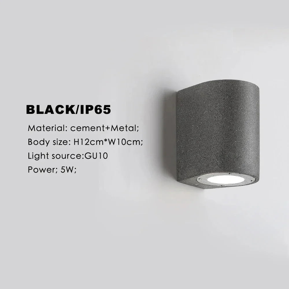 Rendisa Cement Outdoor Wall Lamp