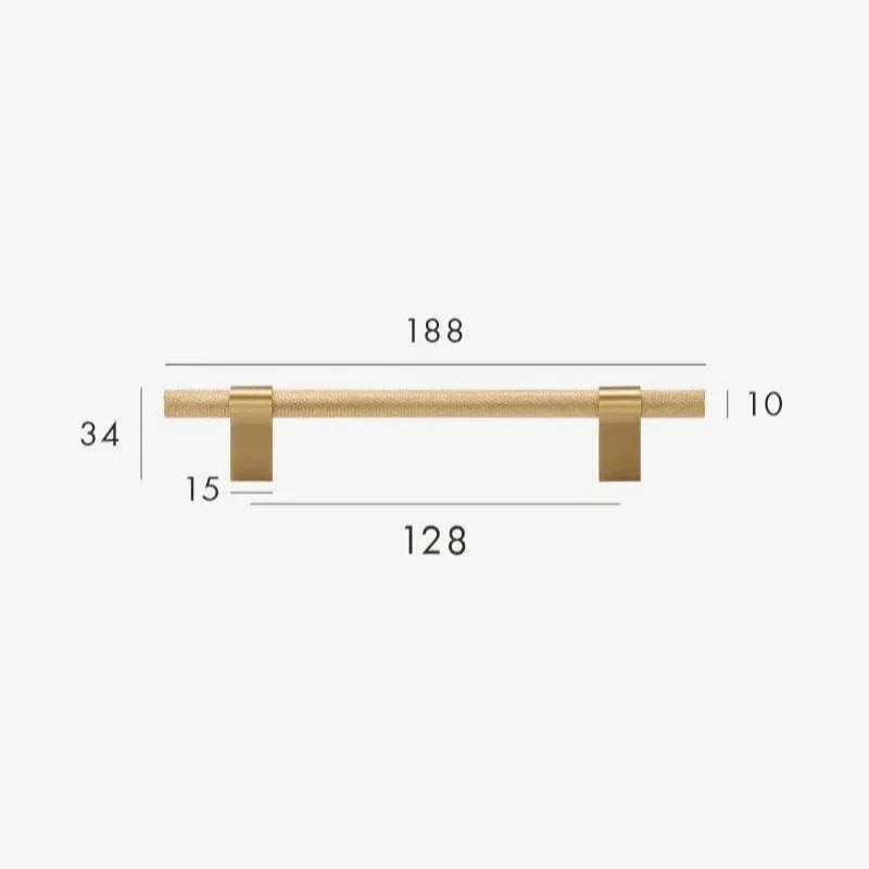 Renstarno Brass Knurled T-Bar Handle