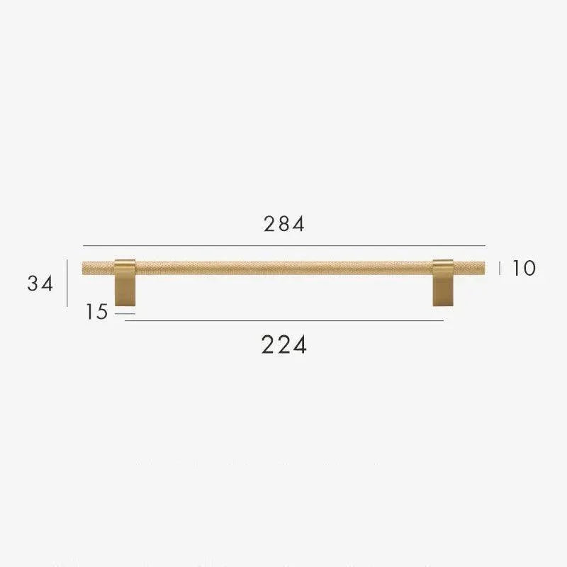 Renstarno Brass Knurled T-Bar Handle