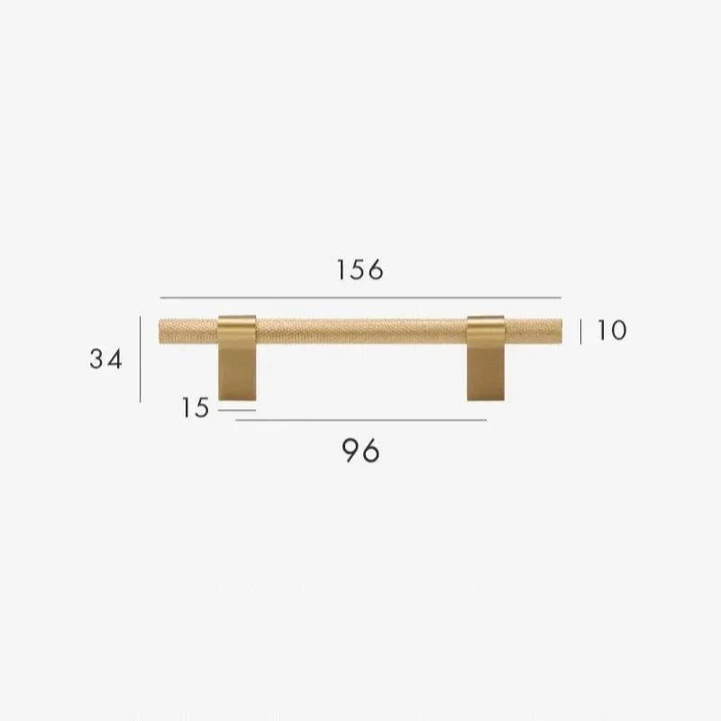 Renstarno Brass Knurled T-Bar Handle