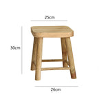 Robust Stool made of Solid Wood | Kelmera