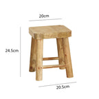 Robust Stool made of Solid Wood | Kelmera