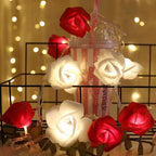 Rose-Shaped LED String Lights Romantic Flower Garland | Kelmera