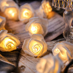 Rose-Shaped LED String Lights Romantic Flower Garland | Kelmera