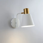 Rotatable Cone Wall Light with Brass Socket and Round Back Plate | Kelmera