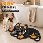 Rottweiler-Shaped Plush Area Mat | Kelmera