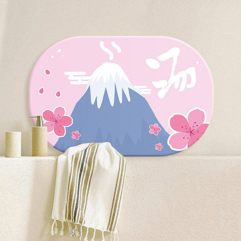 Round Decorative Non-Slip Bath Mat | Kelmera