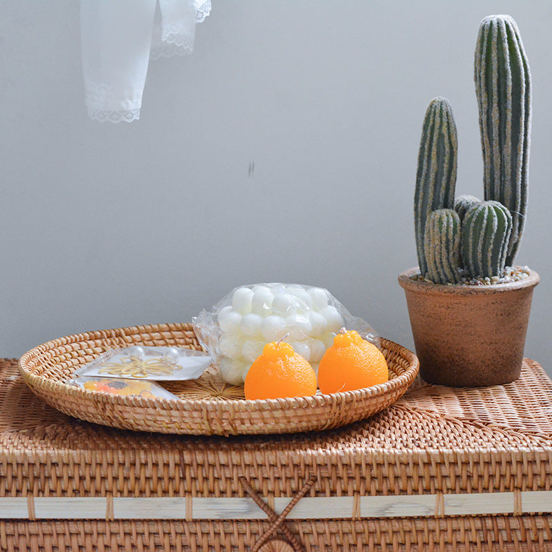 Round Decorative Plate made of Woven Material | Kelmera