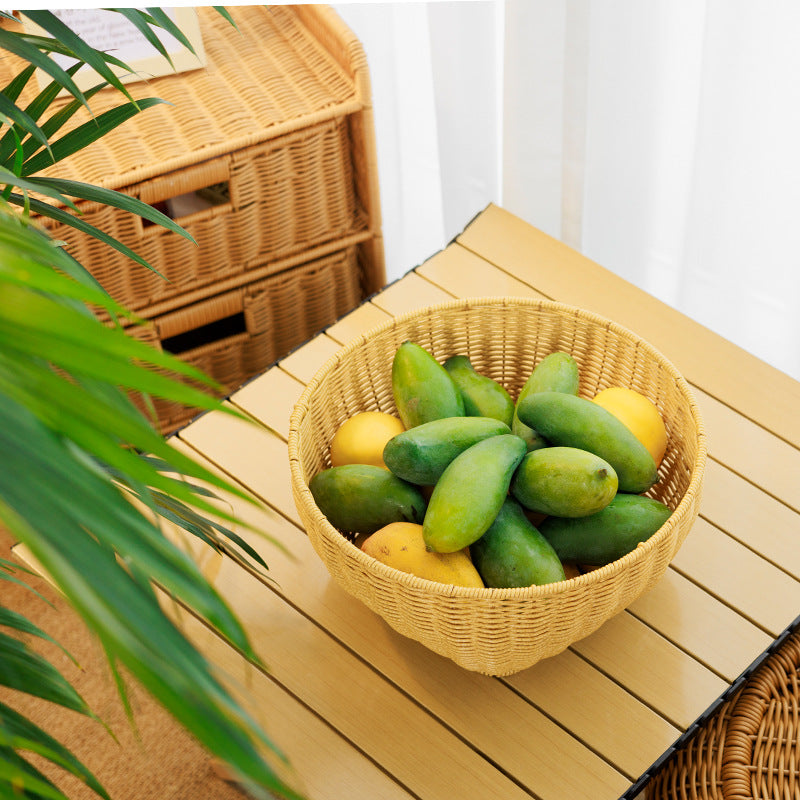 Round Decorative Woven Basket | Kelmera