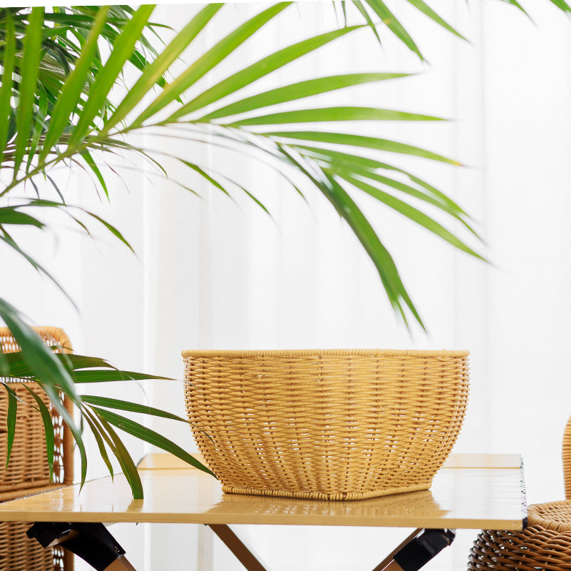 Round Decorative Woven Basket | Kelmera