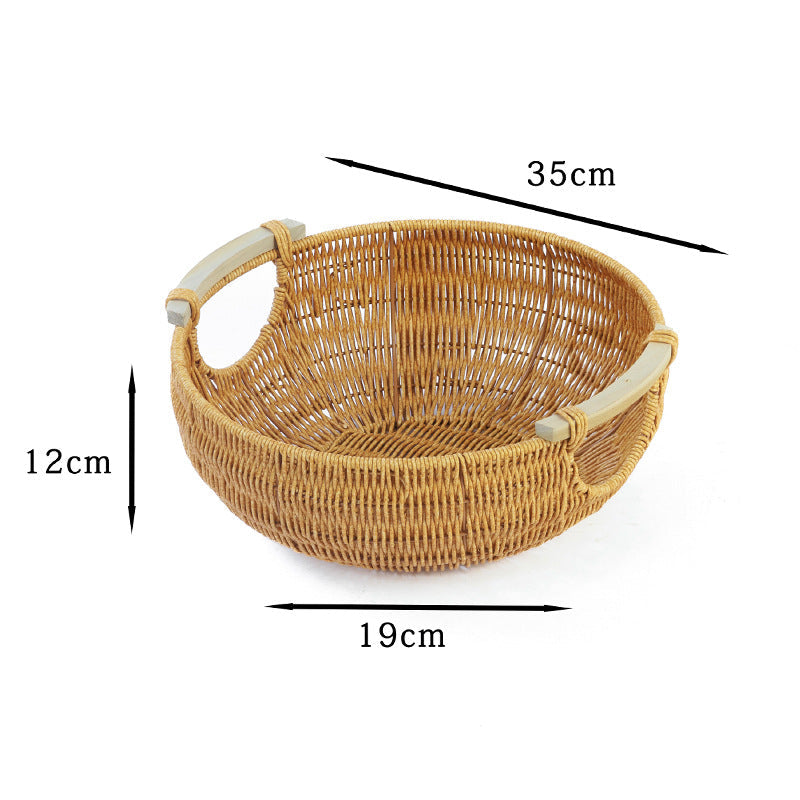 Round Decorative Woven Basket | Kelmera