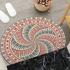 Round Geometric Area Mat | Kelmera