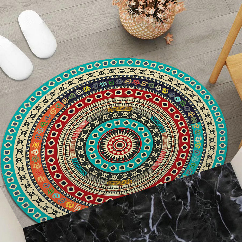 Round Geometric Area Mat | Kelmera